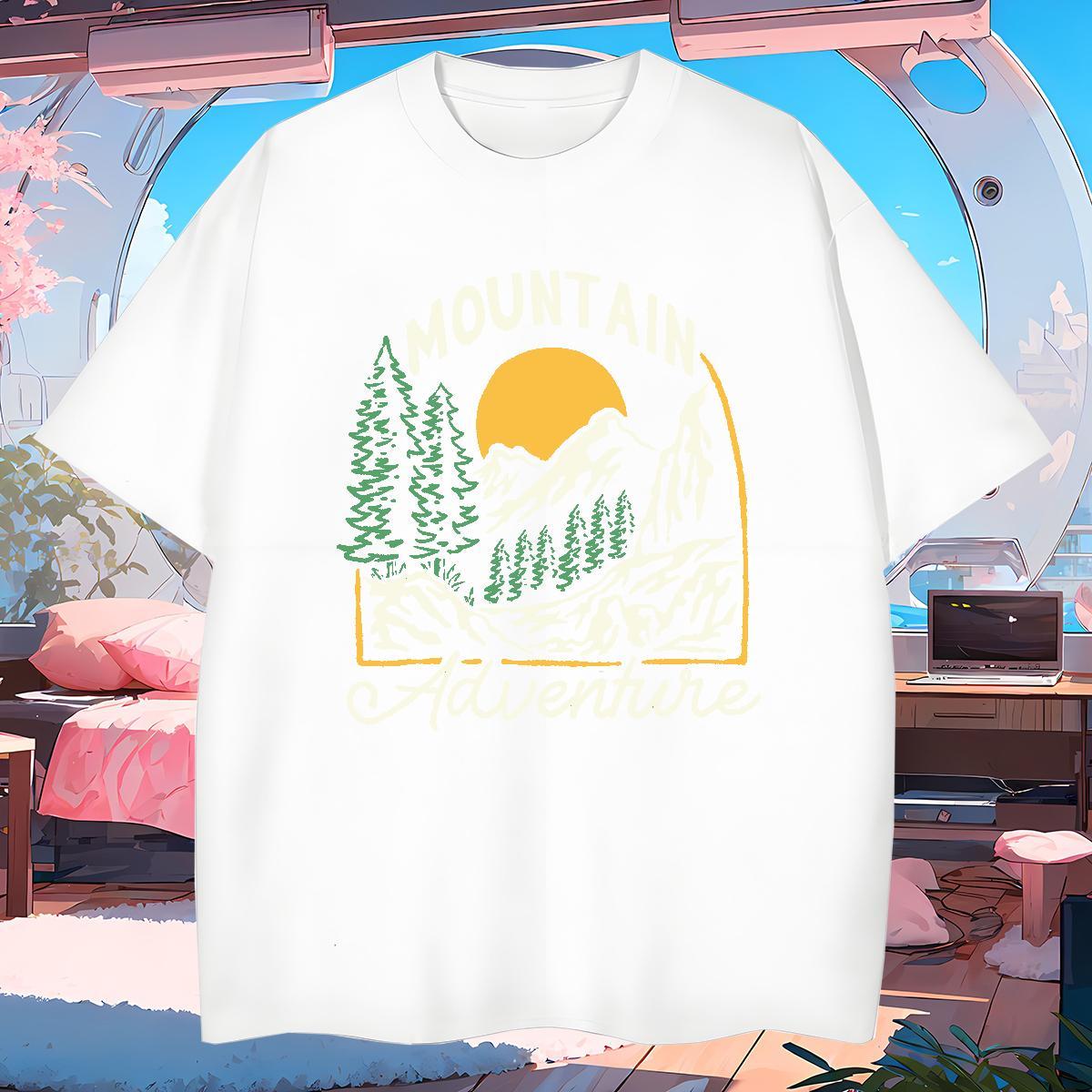Wholesale Men Tshirts sun 230g Pure Cotton Beach Breathable Crew Neck Man T Shirts DIY Printed New Clothes
