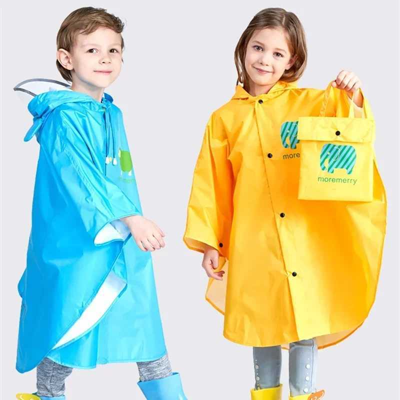 S size Children Poncho Raincoat Kids Boys Cloak Type Rainwear Rain Coat Waterproof Baby Animal Raincoats Student Girls Poncho Y240810