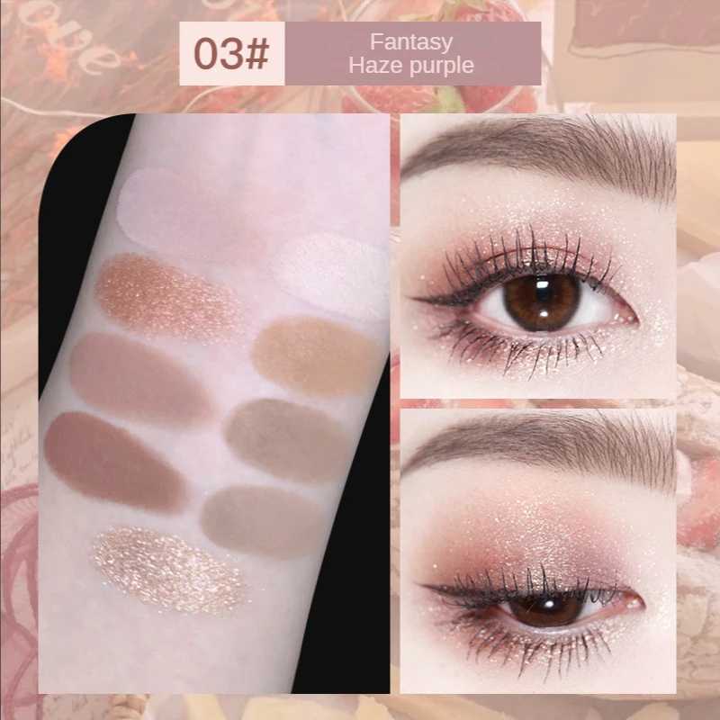 Cute Toast 9colors Pearlescent Eyeshadow Palette Blush Matte Eye Plate Lasting Water Proof Female Cosmetic Makeup Palette BeautyCL240812