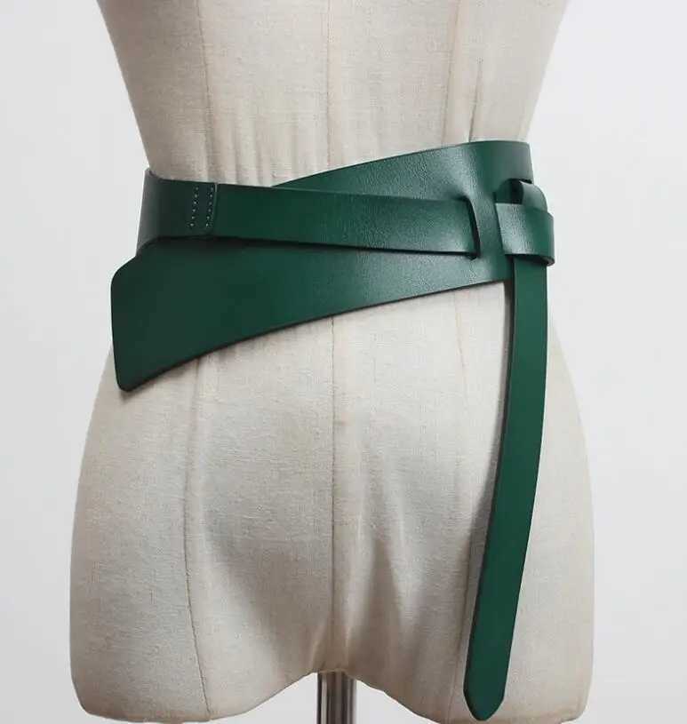 Belts Womens runway fashion genuine leather Cummerbunds womens tight corset belt decoration wide belt R3097 tight corset cincura Y2408108ISS