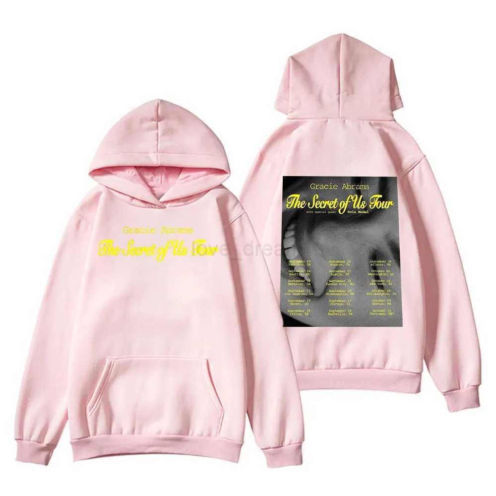 Gracie Abrams The Secret of Us Tour 2024 Hoodie Unisex Casual Printed Long Sleeve Pullovers StreetwearXJ240812