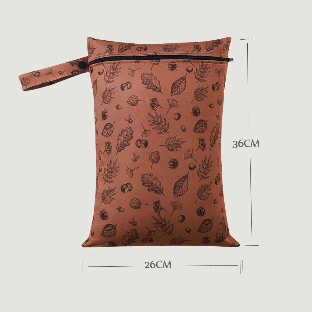 Elinfant 2PCS Baby Urine Bag New Material Recycling PUL Storage Outdoor Wet/Dry Bag W240812