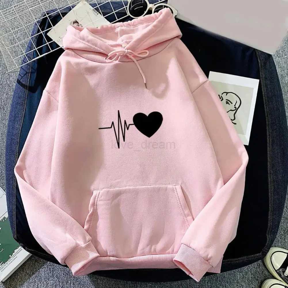 Padded hoodie sweatshirt mens and womens fall and winter couple tops looseXJ240812
