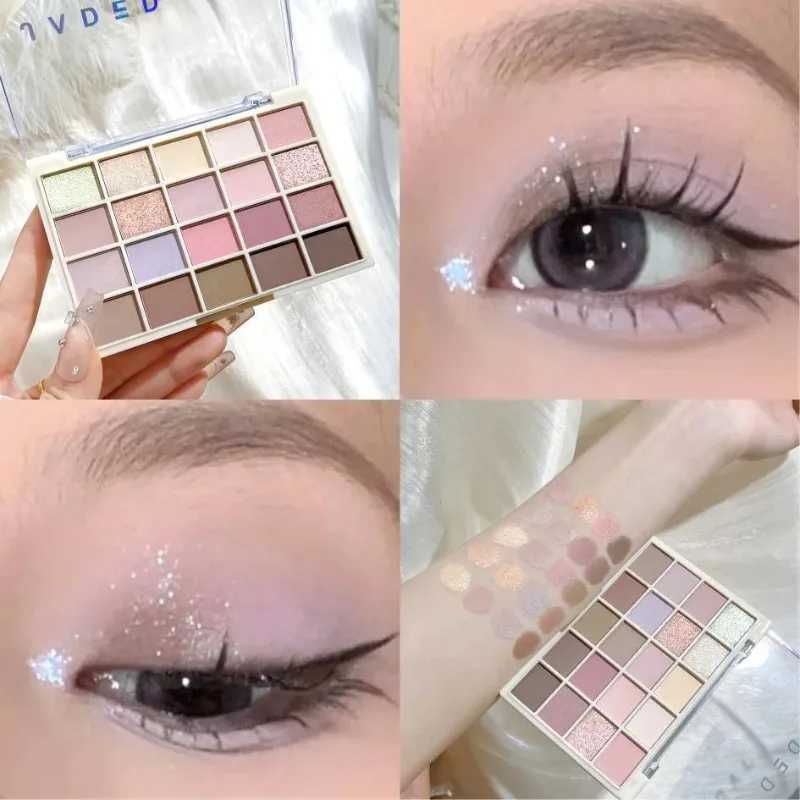 20 color lavender eye shadow palette gradient low saturation matte shimmer eye shadow pigment contour eye shadow board shiny eye shadowW241212