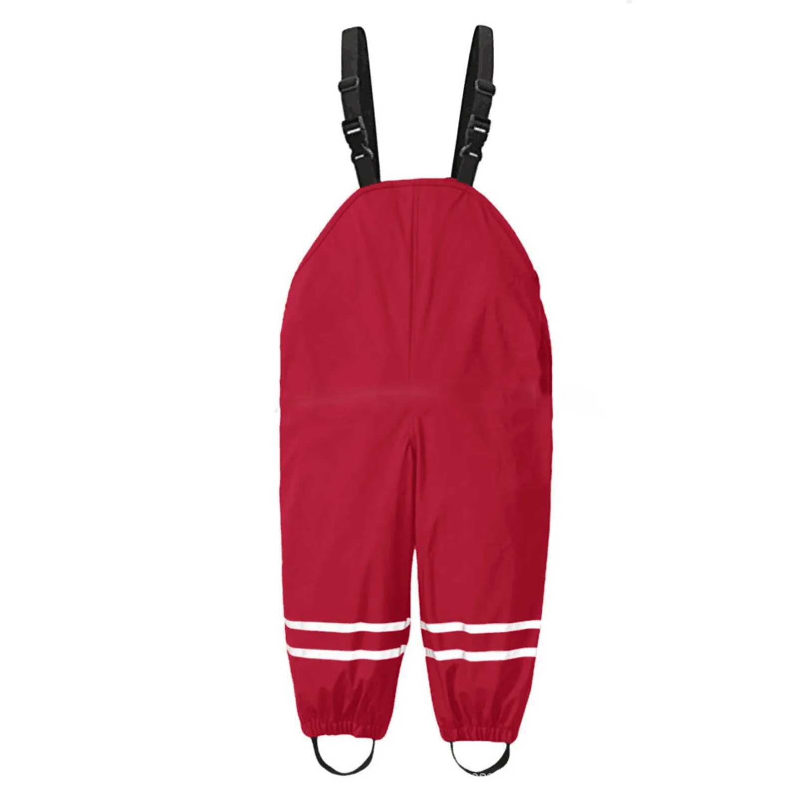 Toddler Kids Boys Girls Rain Dungarees Windproof Waterproof Mud Jumpsuit Clothes One piece rain pants waterproof and breathable Y240810