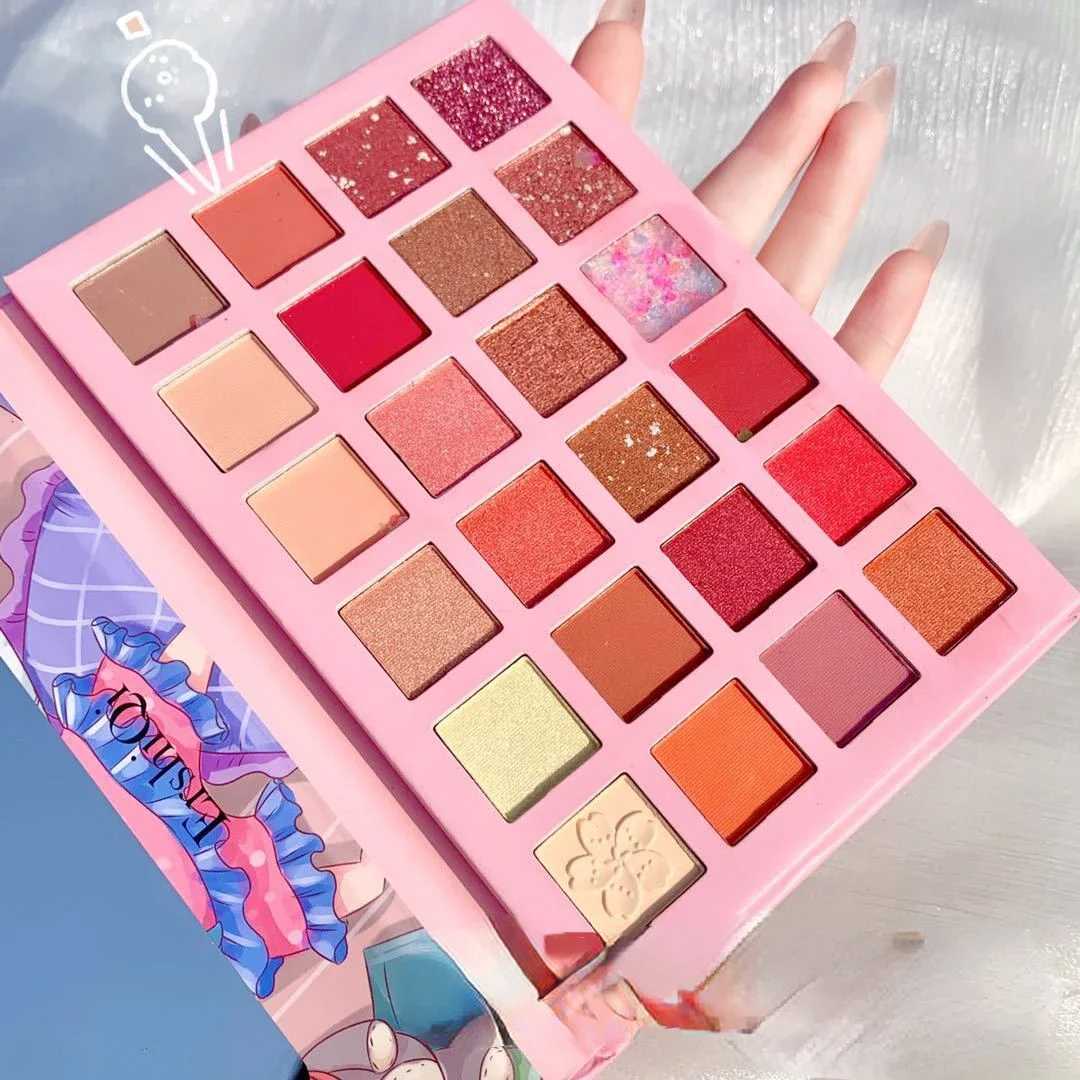 24 Color Eyeshadow Tray Mashed Potatoes Glitter Eyeshadow Pearl Matte Gel Glitter Make Up Glitter EyeshadowCL240812