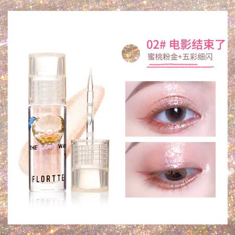 FLORTTE Liquid Eyeshadow Shimmer Metallic Glitter Eye Shadow Highly Pigmented Long Lasting Liquid Eye Liner MakeupCL240812