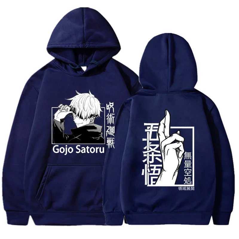 New Fashion Hoodies Funny Satoru Gojo Printing Hoodie Harajuku Sweatshirts Women Men Anime Long Sleeve ClothesXJ240812