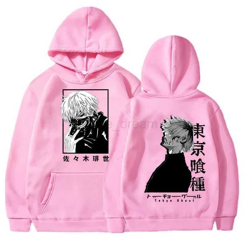 New Womens Mens Fashion Hoodies Kaneki Ken Printing Sweatshirt Unisex Anime Long Sleeve Casual TopsXJ240812