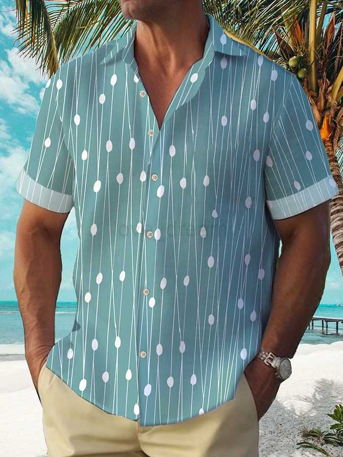 Casual Holiday Style Lapel Men Shirt 3D Print Man/Women Fashion Short Sleeves Shirts Button Streetwear Oversized Unisex ClothingXJ240812