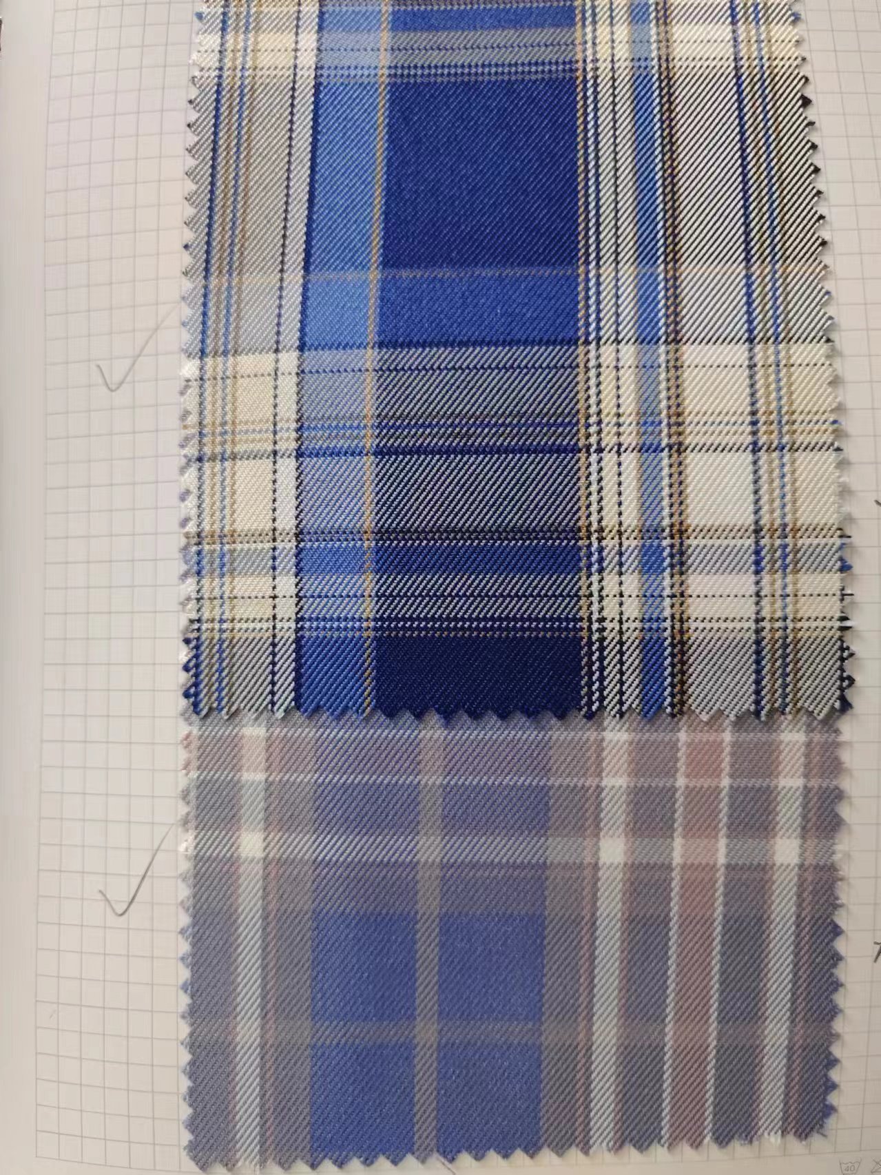 High quality and durable polyester check fabric is the ideal material for school uniforms