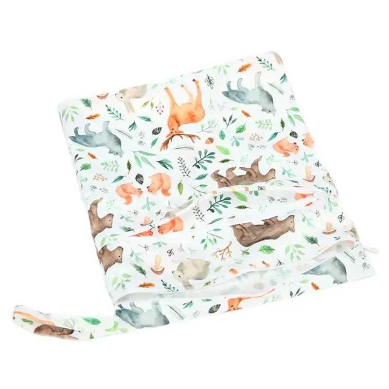 Wet dry bag with two zippers suitable for baby diapers waterproof and reusable 36cmx29cm W240812