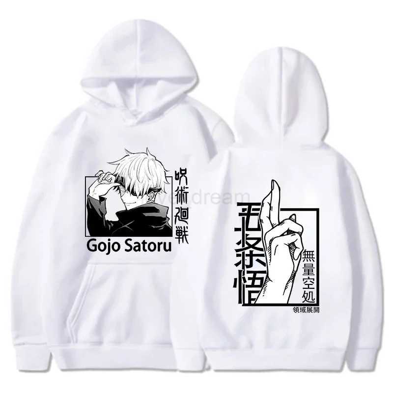 New Fashion Hoodies Funny Satoru Gojo Printing Hoodie Harajuku Sweatshirts Women Men Anime Long Sleeve ClothesXJ240812