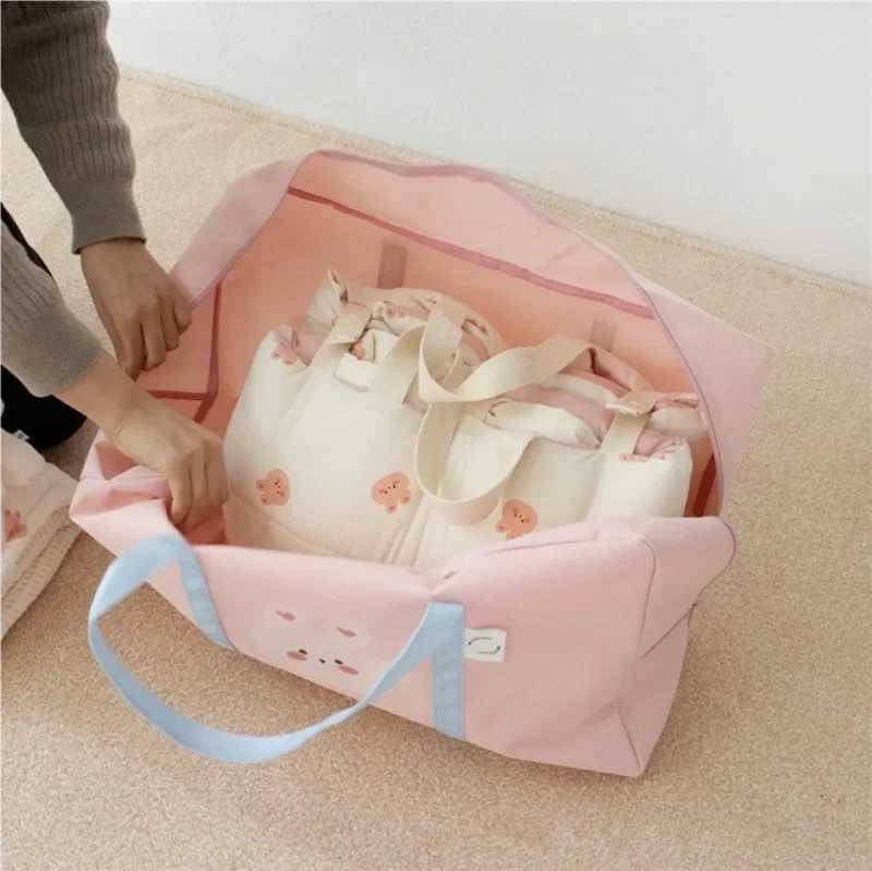 Large capacity mother bag maternity bag hospital bag kindergarten bedding storage bag diaper baby supplies travel bag W240812