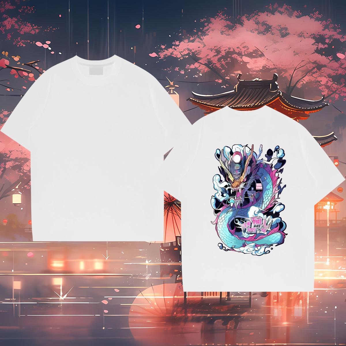Custom Man T Shirts Tee Shirt 100% Cotton 230g Beach Designer Custom Cartoon Breathable Short Sleeve Men Tees