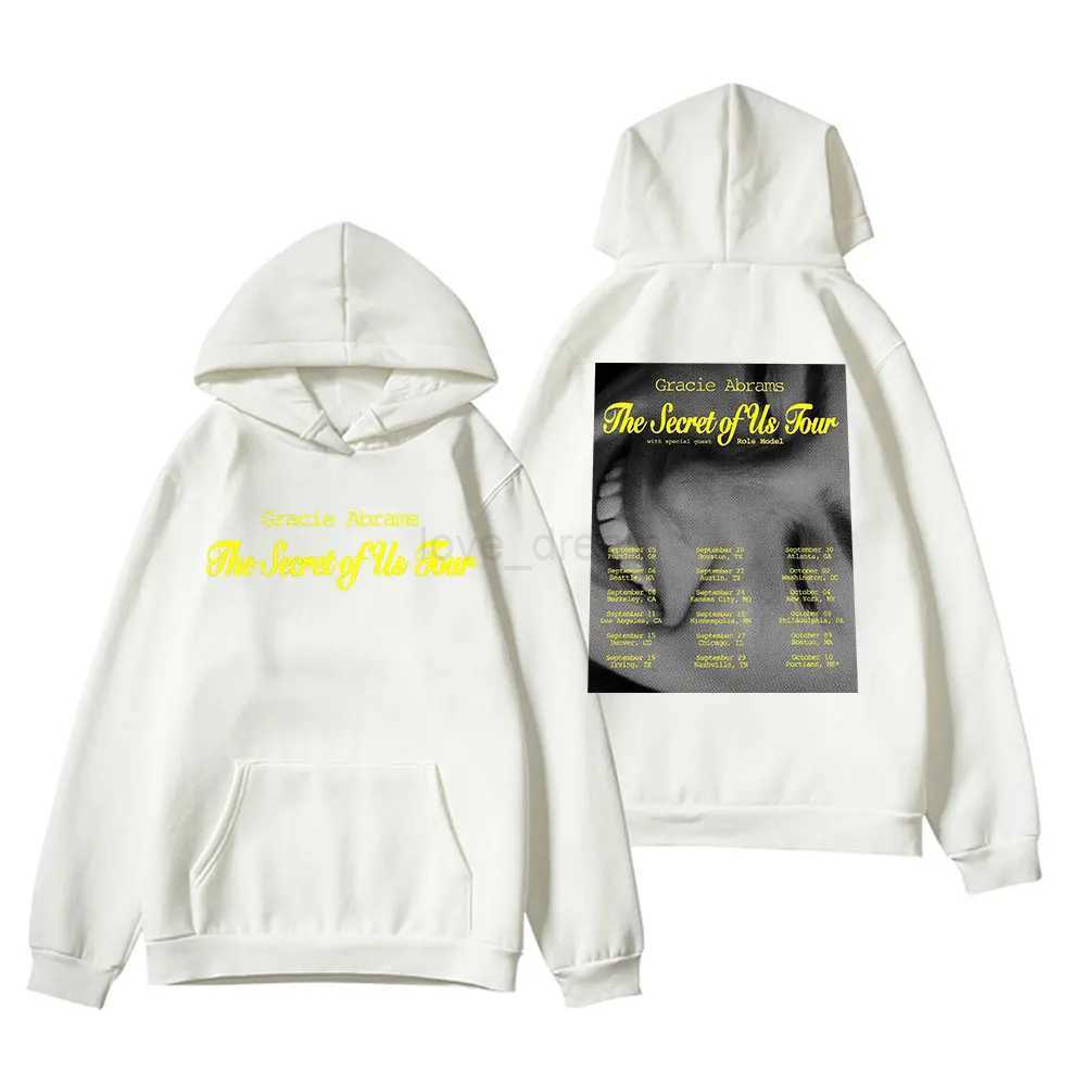 Gracie Abrams The Secret of Us Tour 2024 Hoodie Unisex Casual Printed Long Sleeve Pullovers StreetwearXJ240812