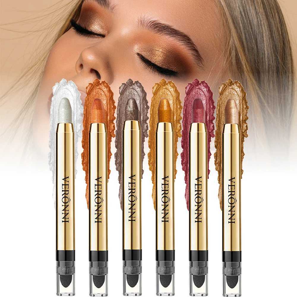 Highlighter Gloss Eyeshadow Pencil Double End Beads Bright Flash Eyeshadow Stick Anti Sweat Long High Color Eyeshadow MakeupCL240812