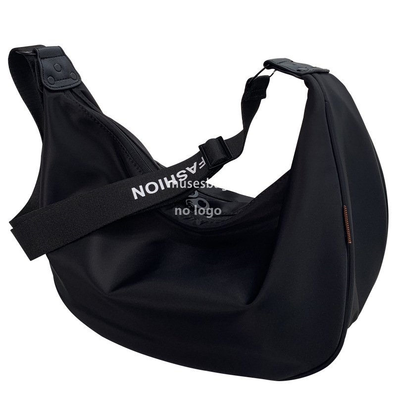Casual bag female new autumn and winter large capacity wide shoulder strap crossbody bag nylon cloth large capacity single shoulder bag tide