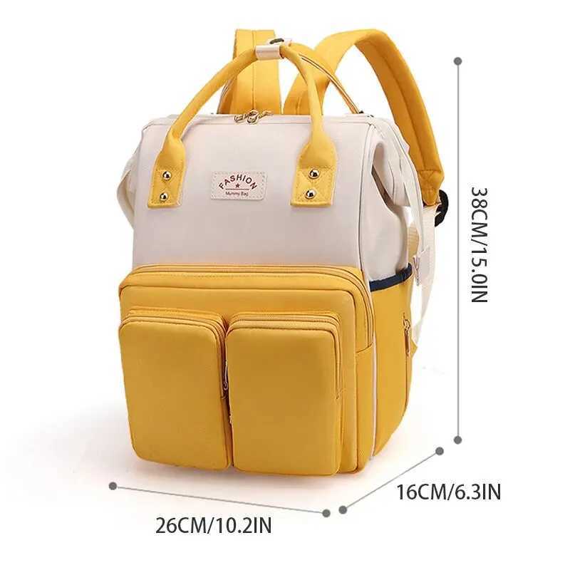 Large capacity mother and baby bag lightweight and multifunctional mother bag portable waterproof handbag womens backpack W240812