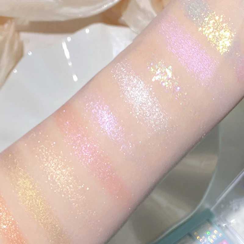 Snow Diamond eye shadow Palette 9 Color Polarized Flash Rose Pink Fluorescent Light Bright Shining Eye Makeup New CosmeticsW241212