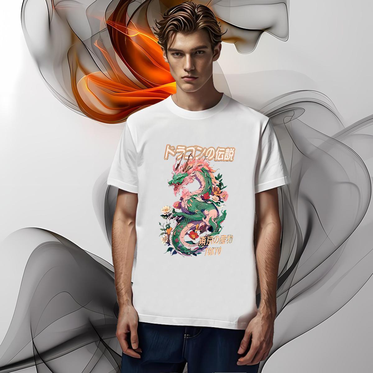 Fashion Design 230g 100% Cotton T-Shirts Street Casual Mens Tshirts Tops Tees Round Neck Short Sleeve Designer Plus Size Cartoon