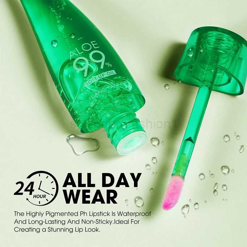 Natural Aloe Lipstick Lip Moisturizing Nourish Waterproof Color Lip Tint Long Lasting Gloss Changeable Color Lip Oil Lip BalmXJ240812
