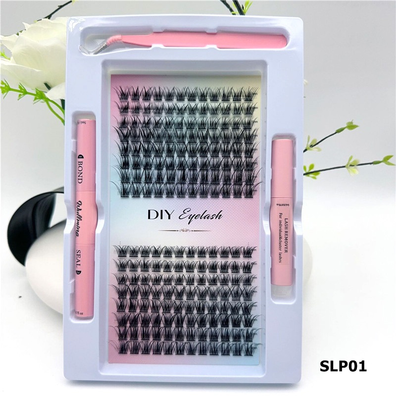 DIY Cluster Eyelash Extension Individual Lashes Large Capacity Soft Natural Curl False Eyelashes Crisscross Cruelty Extensiones De Pestanas Individual