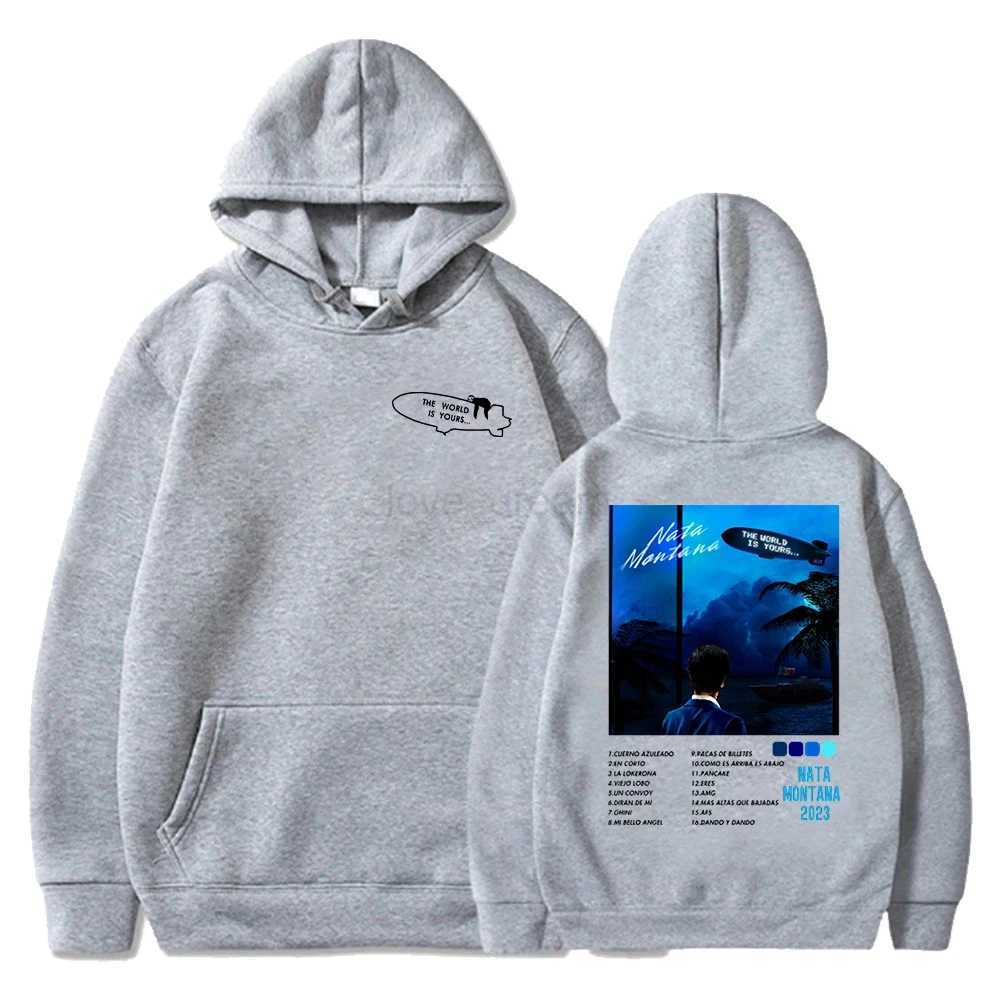 2024 Natanael Cano Nata Montana Hoodie Pop Singer Product Long sleeved Street Clothing Mens and Womens Hooded Sweatshirt Hip HXJ240812