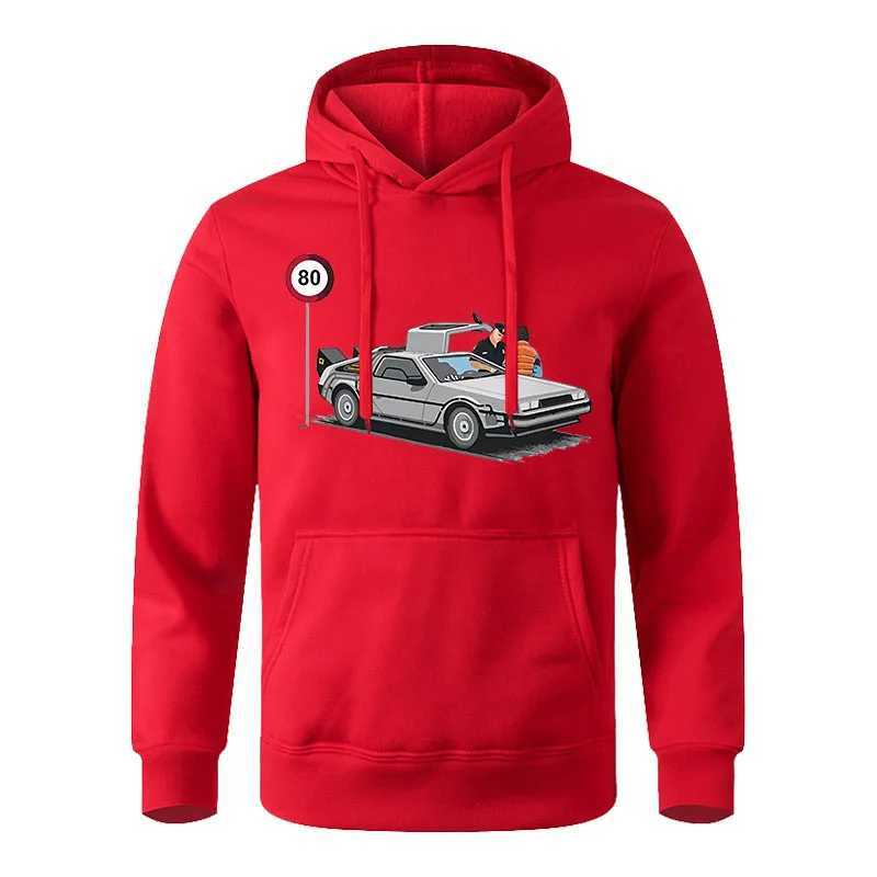 2023 New Spring/Summer Casual Mens Hoodie Fashion and Leisure Trend Mens Loose and Comfortable Sportswear Printed TopW240724
