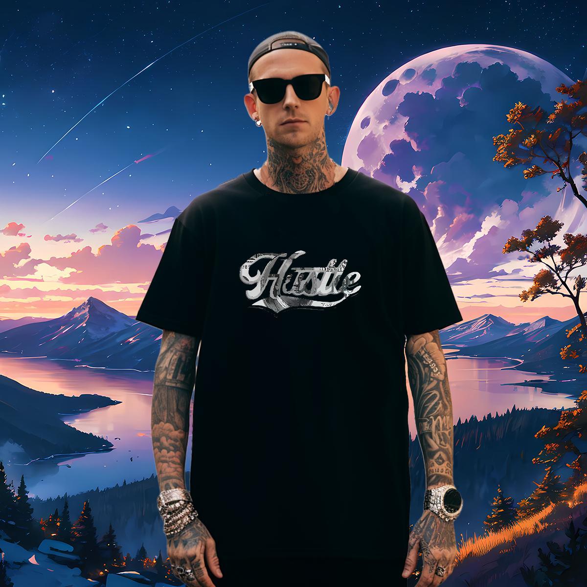 Free Shipping Mens Tshirts letter 230g 100% Cotton Outdoor Crew Neck Men T Shirts Anime DIY Customized Tee Shirt