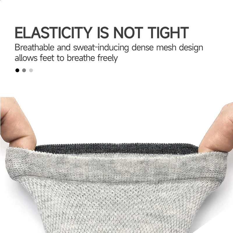 MiiOW 6 PairsLot Mens Cotton Ankle Socks Set Summer Breathable Male Mesh Invisible Sock Cut Short Sokken for Business Gift 240812