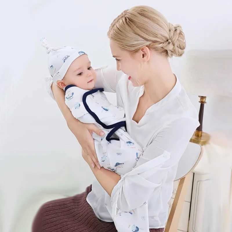 Comfortable baby sleeping bag cute animal design - adjustable tight soft blanket cotton materialW240810