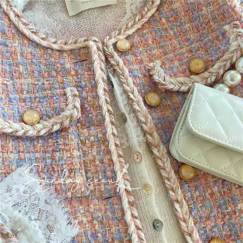 Women Autumn Winter Small Fragrant Loose Coat Female Short Tweed Jackets Ladies Korean Thicken Warm Overcoats Q210 240812