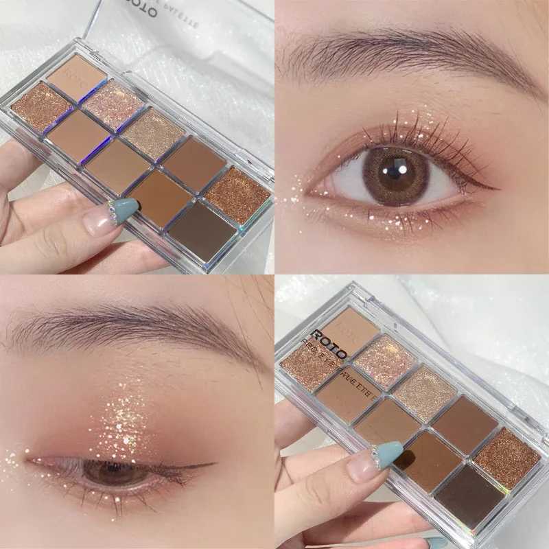 Acrylic Matte Blue Glitter Eyeshadow Palette Shimmer and Shine Eye Shadow Makeup Palette Nude Smokey Black Eye Pigments CosmeticW241212
