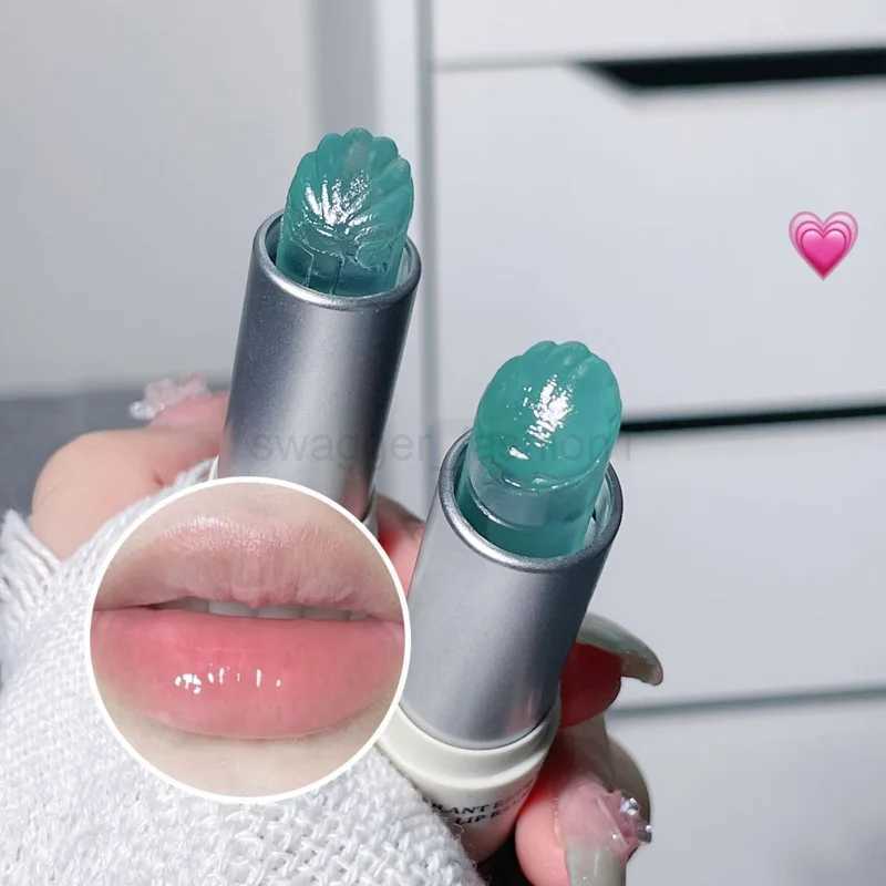 Sea Shell Shaped Lip Balm Clear Blue Moisturizing Lip-Primer Mask Cute Jelly Tinted Lipstick Lighten Lines Plump Lip Care MakeupXJ240812