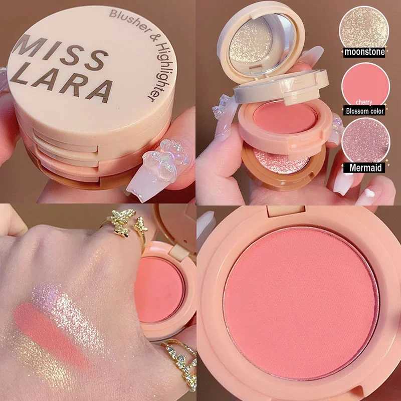 3 In 1 Matte Highlighter Blush Palette Pearly Shiny Eyeshadow Shiny Multifunctional Face Makeup Palette Female CosmeticsCL240812