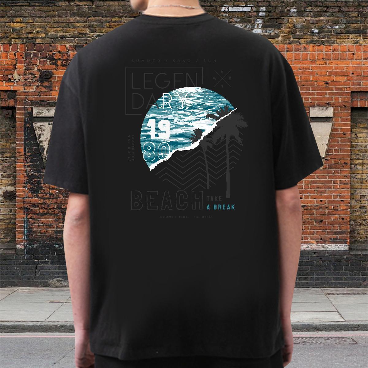 2024 Designer T Shirts Men letter Tops 230g 100% Cotton Home Outdoor Comfortable Plus Size Cartoon Crew Neck Breathable Tshirts