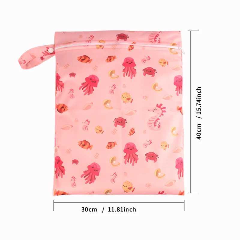 Baby reusable diaper bag waterproof hanging bag used for storing baby clothing diapers beach sports makeup yoga W240812