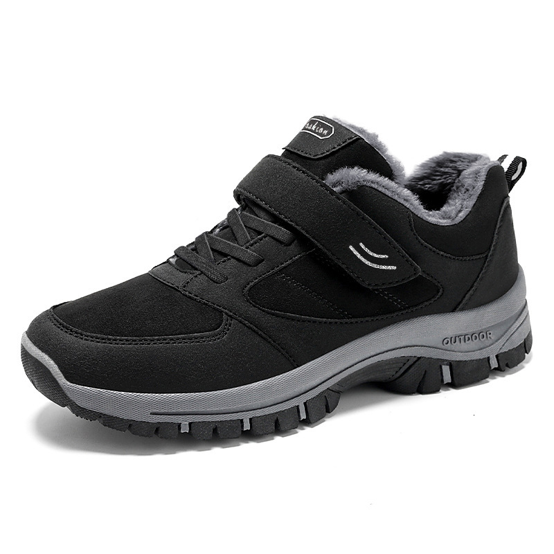 Ddmysports Men S New Winter Style Men Plush And Thickened Hiking Warm Cotton Shoes Tourism Couples Elderly Outdoor Shoes