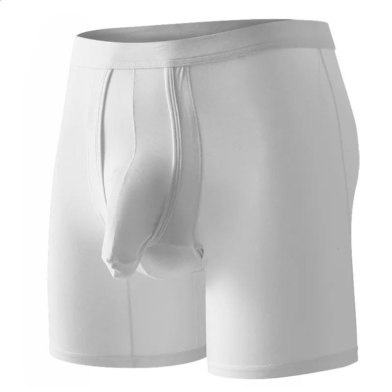 Mens Boxers Underwear Panties Man Breathable Pouch Long Leg Underpants Male Boxershorts M-2XL Size 240812