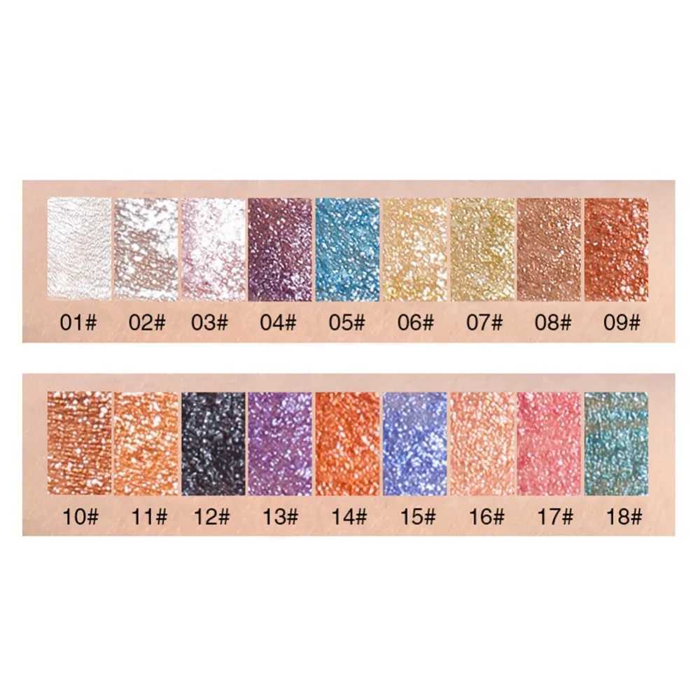 Pudaier Pro Makeup 18 Colors Liquid Eyeshadow Women Sexy Smoky Shimmer Metallic Glitter Single Eye Shadow Cosmetics #272598CL240812