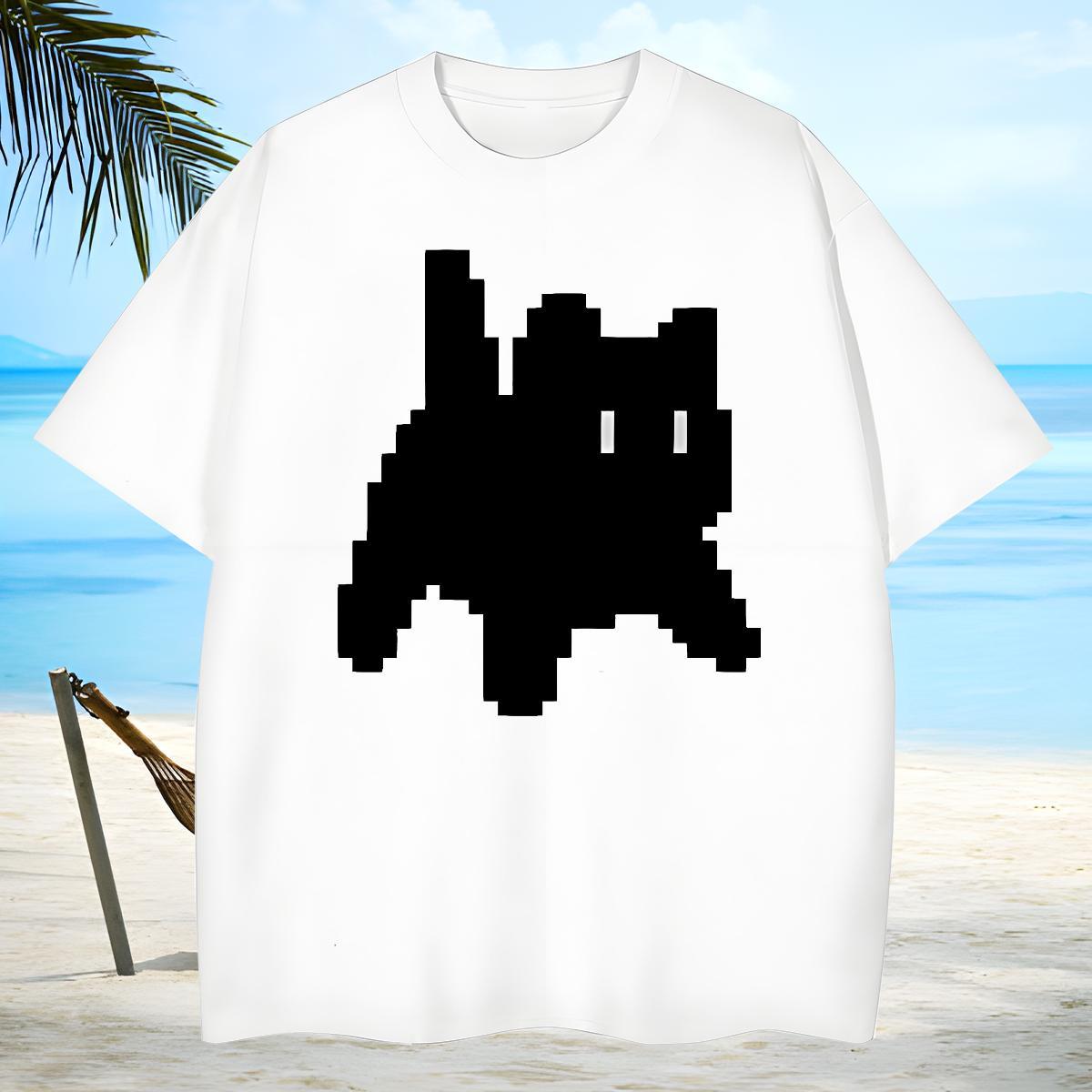 Unisex T shirt cat Breathable Soft Daily Outfit Custom Printing 100% Cotton 230g Mens Tshirts Designer Tee Shirt
