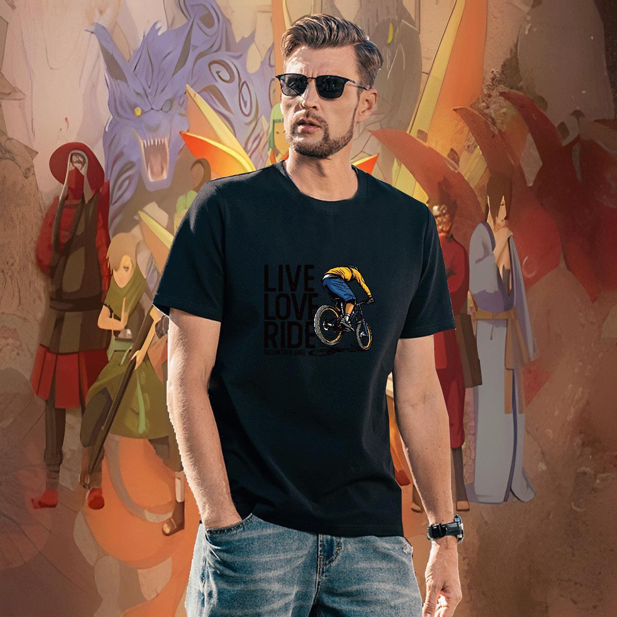 Brand car T Shirts Men Street Tshirts 100% Cotton 230g Classic Breathable Crew Neck Plus Size Cartoon Tees Shirts