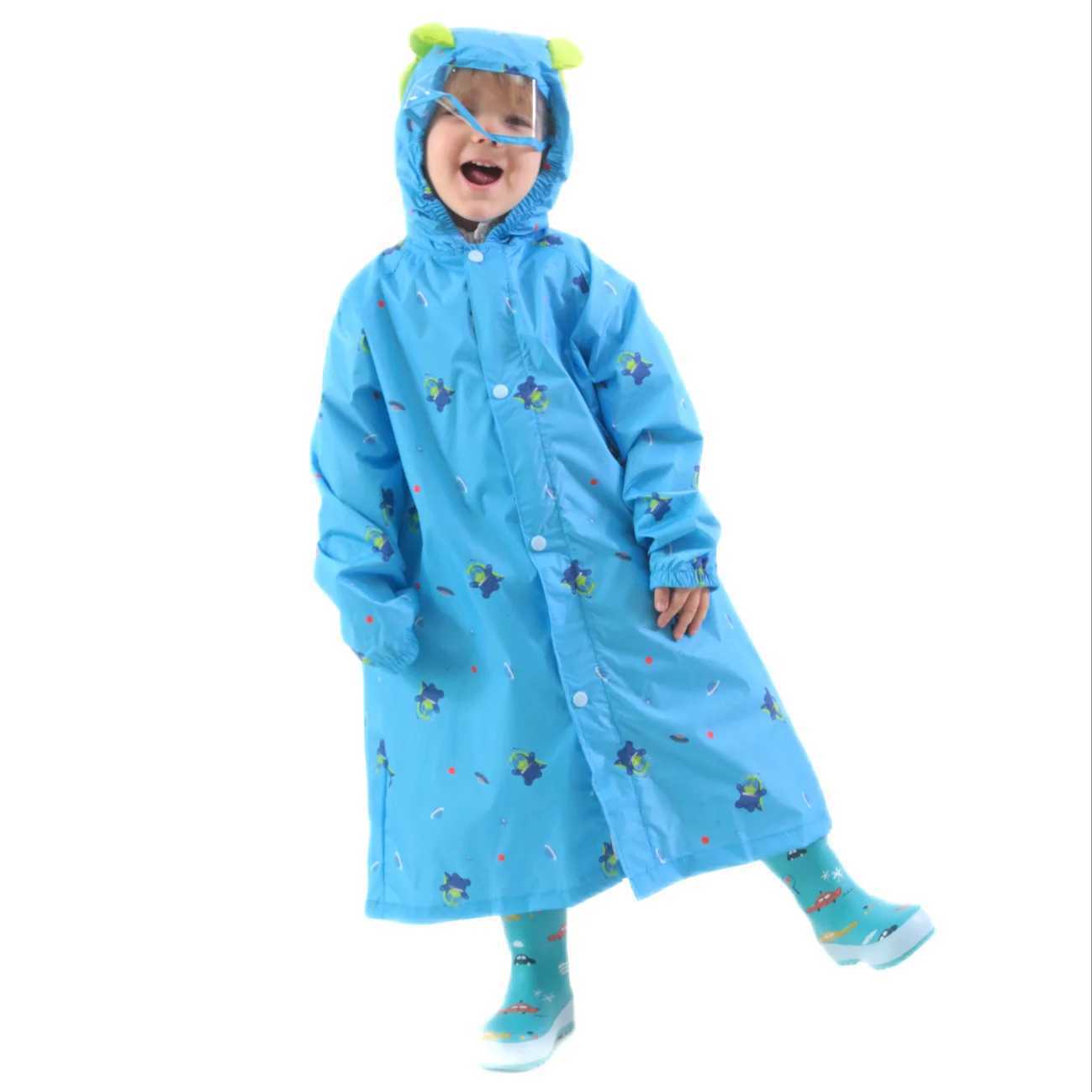 75-150cm Waterproof Rain Coat Cover For Kids Infant Raincoat Poncho Jacket Y240810