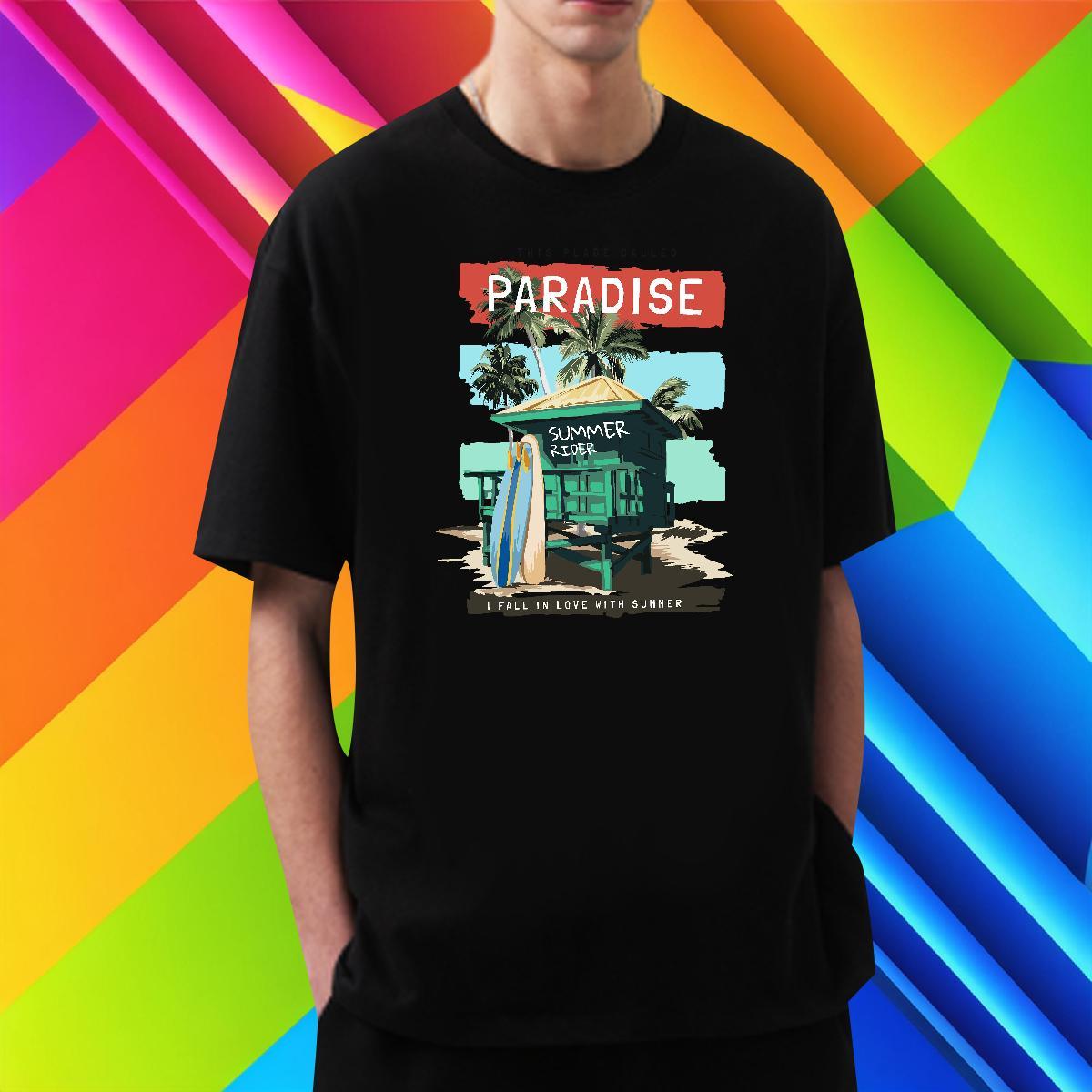 Designer House T shirt Sports Casual Men Tees 230g Pure Cotton Classic Crew Neck Cartoon Printing L-4XL Wear