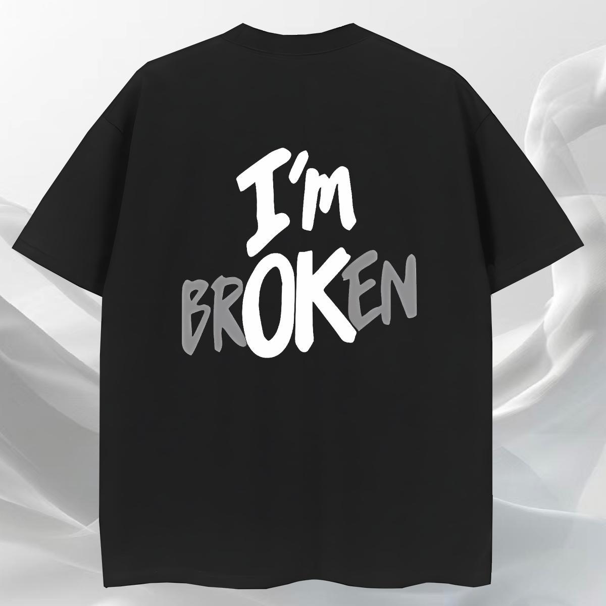 DIY Man T Shirts letter Tees 100% Cotton 230g Casual Daily Wear High Quality Custom Print Plus Size Breathable Soft Men Tshirts