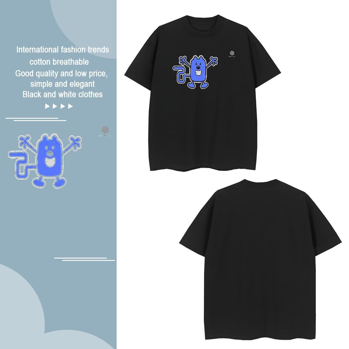 Designer 230g 100% Cotton Men T Shirts funny Home Outdoor Couples T Shirts Clothes Breathable Crew Neck Comfortable Cartoon Printing L-4XL