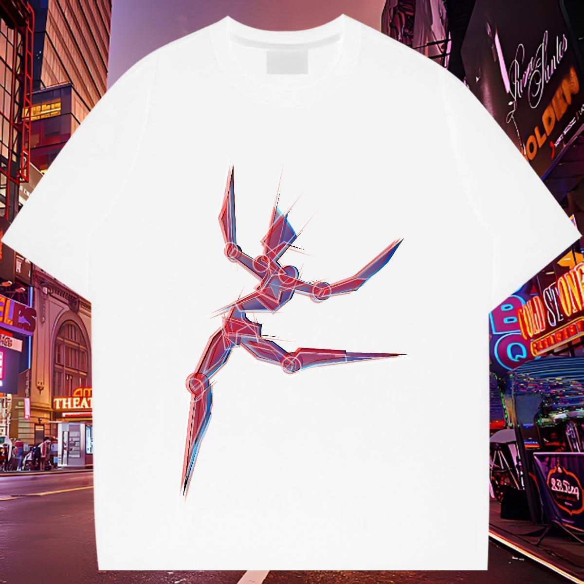 Casual New T-Shirts for Men ET Wear 100% Cotton 230g Sport Comfortable Anime Breathable Crew Neck Tshirts