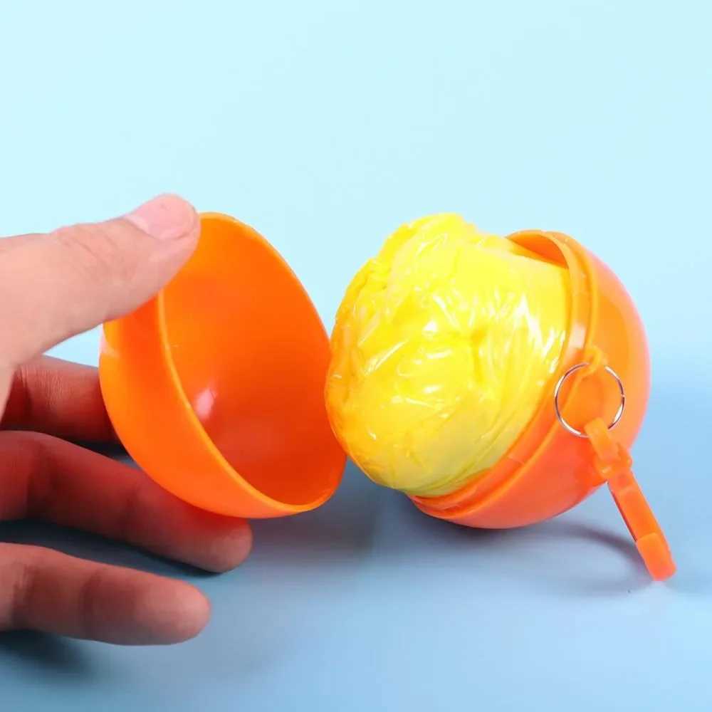 Portable Raincoat Ball for Kid Adults Disposable Thick Emergency Waterproof Rainwear Suitability Traveling Camping Outdoor Sport Y240810
