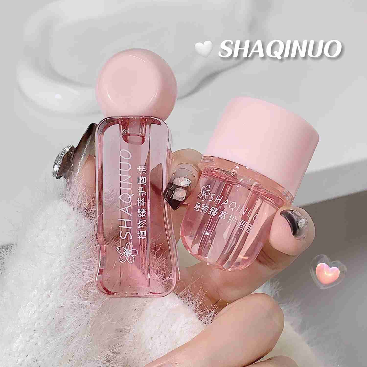 2Pcs/Box Lightweight Water Light Lip Oil Night Lip Mask Set Moisturizing Hydration Fade Liplines Lip Care Serum Primer CosmeticsXJ240812